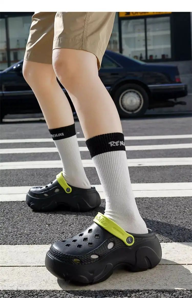 Chunky Platform Clogs Sandals Women 2025 Summer Soft Thick Bottom Beach Garden Shoes Woman Slide Non Slip Eva Wedge Slippers