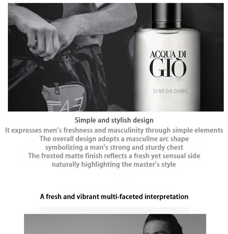 Men's Perfume 100ml, Long-lasting Freshness, Awakens Your Daily Charm | Essential for Commuting, Business, and Social Dating