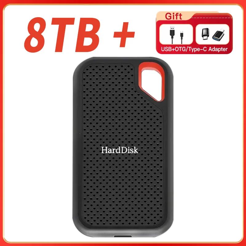 New External Hard Drive 1TB Portable SSD HARD DISK 2TB High-speed External Solid State Drive Mobile Hard Drive for Laptop Mac PC