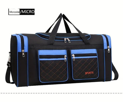 Men Nylon Travel Duffel Bag Large Capacity Handbag Portable Outdoor Carry Luggage Convenient Practical Male's Weekend Gym Bag
