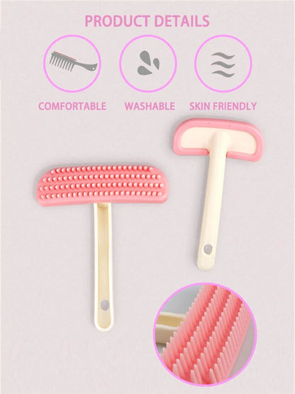 Rabbit Comb Silicone Small Pet Comb Cat Hair Comb Brush, Guinea Pig Hair Cleaning Beauty Care Tool Beauty Trimmer Pet Bath Comb