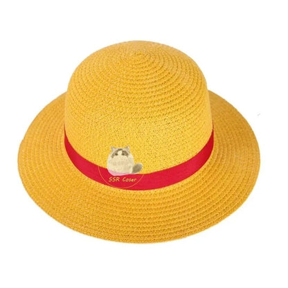 Anime Luffy Cosplay Costume, Wano Country Monkey Cosplay Kimono pour hommes adultes chapeau cardigan rouge, olympiques Halloween