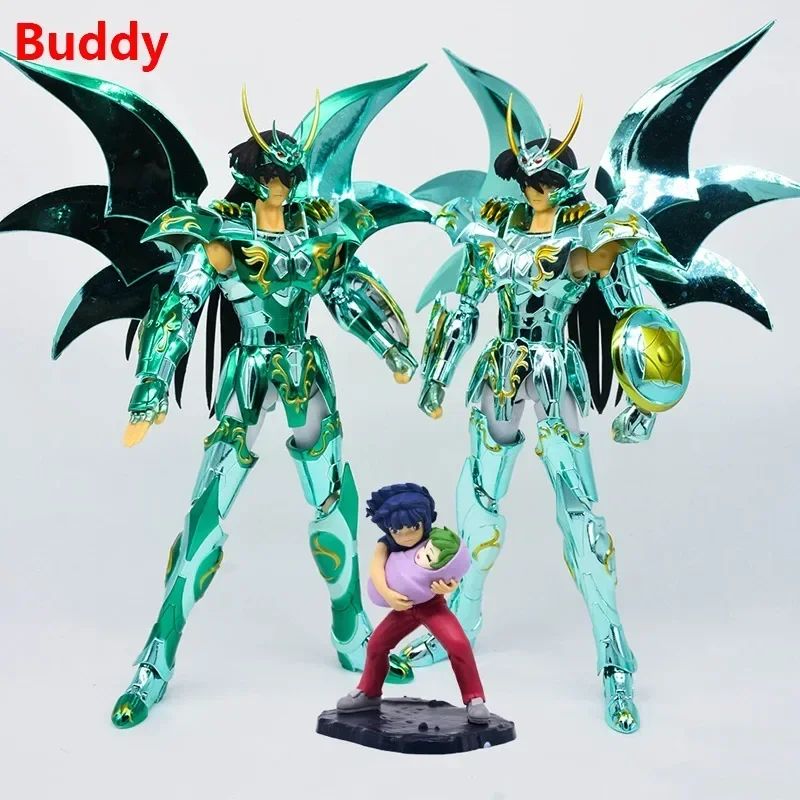 JM.MST Modelo Saint Seiya Myth Cloth EXM/EX Dragão Shiryu Deus V4 com Ikki Bebê Shun Cavaleiros do Zodíaco Boneco de Ação em Estoque