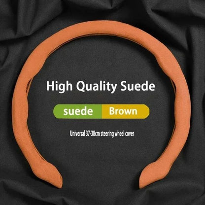 Car Suede Steering Wheel Cover Breathable For Haval H6 Jolion Dargo Chulian M6 H9 H4 H2 H3 H7 H8 F7 F7X C50 2022