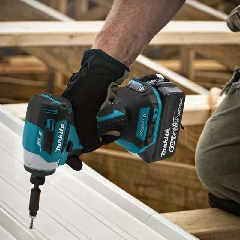 Parafusadeira Elétrica Sem Fio Makita DTD173 18V 220 N.m Chave de Impacto de Reparo Automotivo para Sistema Makita 18V