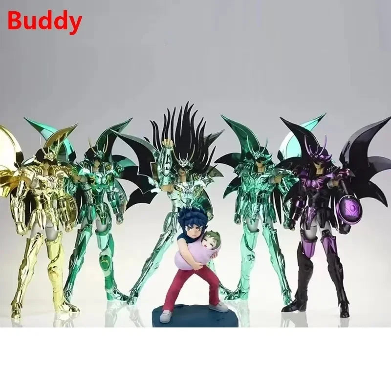 JM.MST Modelo Saint Seiya Myth Cloth EXM/EX Dragão Shiryu Deus V4 com Ikki Bebê Shun Cavaleiros do Zodíaco Boneco de Ação em Estoque