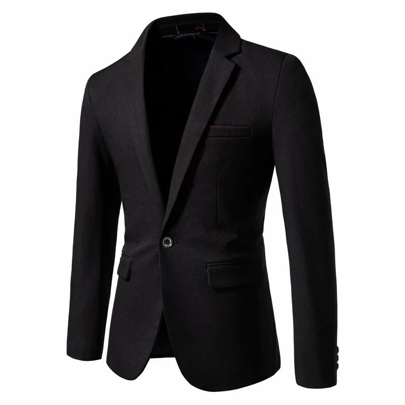 2024 New Spring Men's Western-style Blazer Single Breasted Pesalir Fabric Casual Slim Fit Wedding Suit Jacket For Men