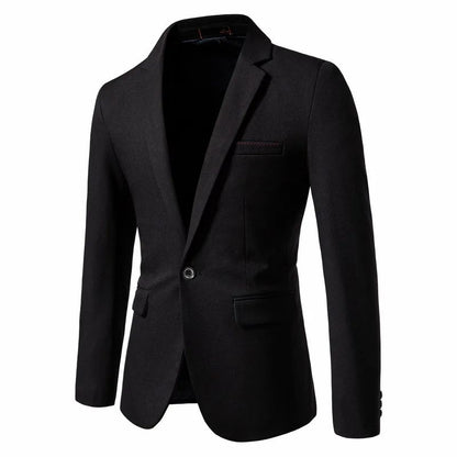 2024 New Spring Men's Western-style Blazer Single Breasted Pesalir Fabric Casual Slim Fit Wedding Suit Jacket For Men