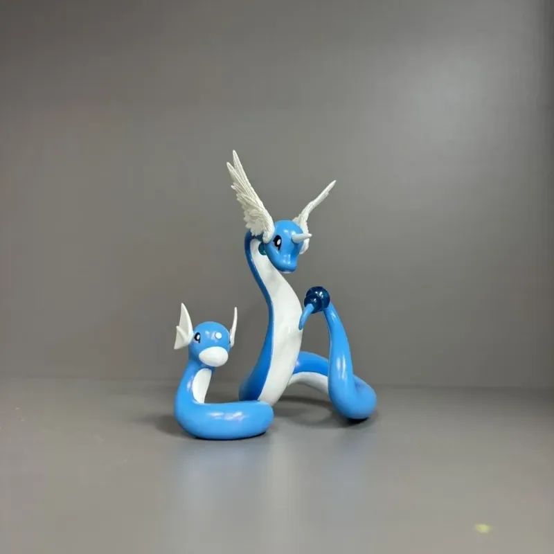 Anime Cartoon Figure Dragonair And Dratini Action Figures 12cm Pvc Collection Model Toys Gifts High Quality Desktop Decoration