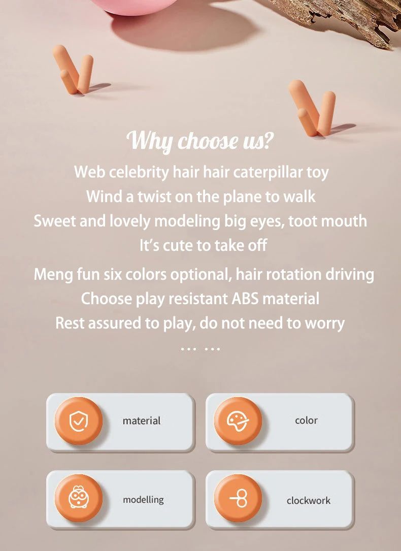 Clockwork Toy Cute Cute Cartoon Caterpillar To Help Baby Learn To Crawl Quality Fall