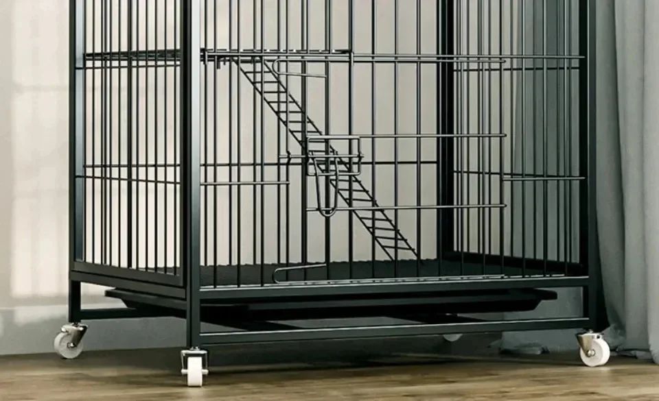 Villa para Gatos de Dois Andares Interna Extra Grande Espaço Livre Gaiola para Pets Casa de Escalada para Gatinhos Villas para Gatos Castelo para Gatos com Banheiro Integrado
