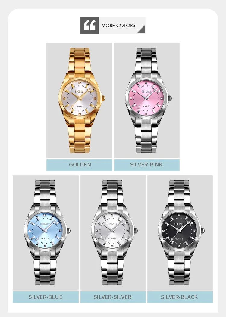 SKMEI1620  For Women Thin Lady Hour Ladies reloj mujer Fashion Simple Quartz Women Watch Japan Movement Luxury Quartz Watches