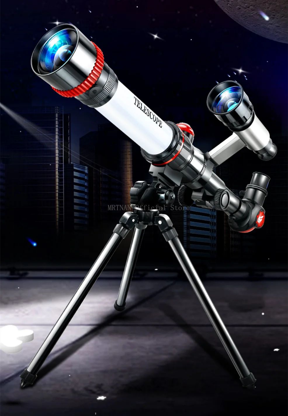 Telescópio Astronômico Profissional Monocular Potente HD Portátil para Observação da Lua, Espaço e Planetas - Presente para Crianças
