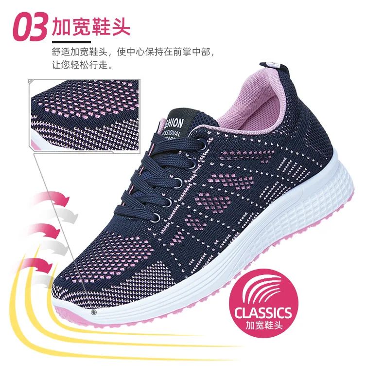 2025 Spring New Women's sneakers Soft soled Breathable flat Casual Shoes Trendy Sports Shoes Running Driving Shoes for women