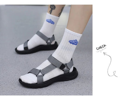 Men Sandals Non-slip Summer Flip Flops High Quality Outdoor Beach Slippers Casual Shoes Cheap Men's shoes Water Shoes 9072