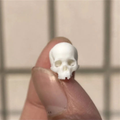 Mini Skull High Quality Miniature Model for Halloween Home Decor Dollhouse Plant Fish Tank Decoration