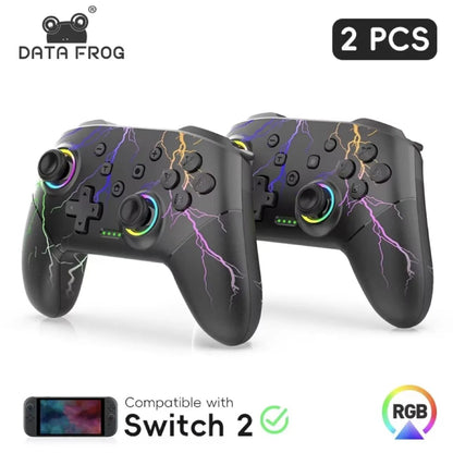 DATA FROG Wireless Pro Gamepad With HD Vibration Ergonomic Grip For Switch 2 Switch Lite Switch OLED Console Gaming Accessories