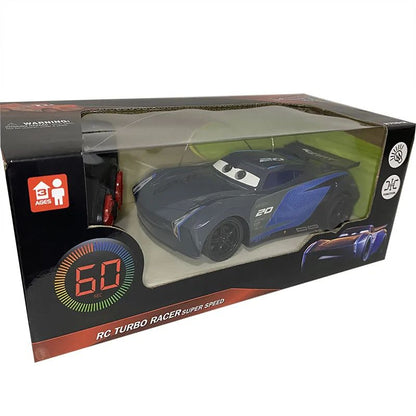 Carro de Brinquedo Elétrico Anime Carros 3 Pixar Relâmpago McQueen Homem-Aranha Quatro Canais Controle Remoto Modelo de Carro de Brinquedo Para Crianças Presente