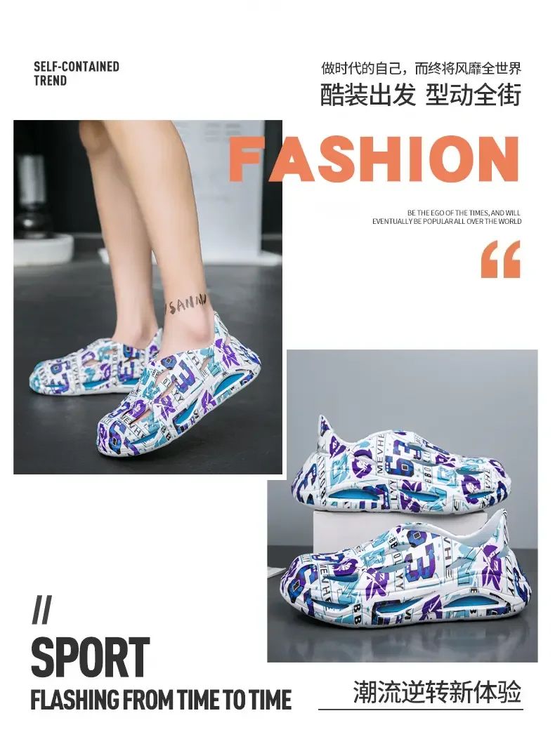 Clogs Men Waterproof Non-Slip Home Winter Warm Men Slippers Non-slips Ladies Soft Slippers Memory Foam Couples Shoes