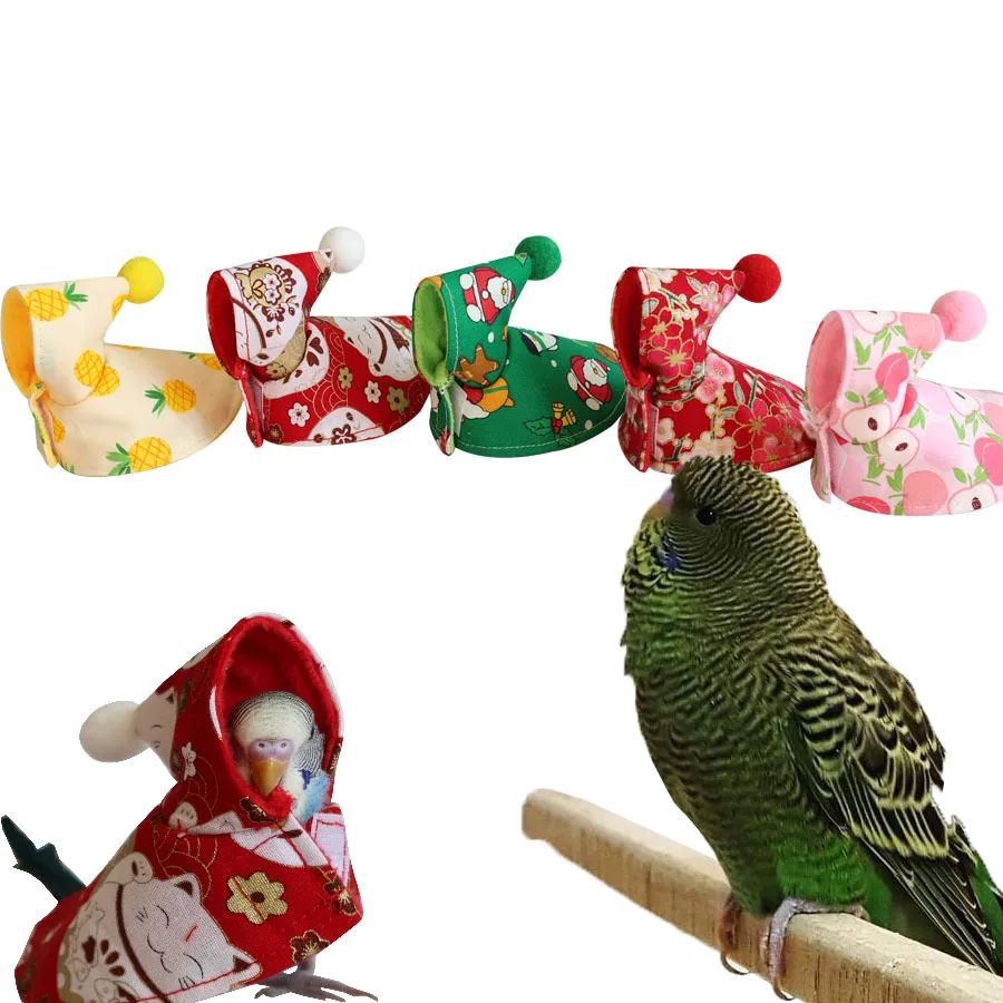 Roupinhas Fofas de Pássaro Capa Colorida Vista e Proteja Seus Papagaios de Estimação Roupa Confortável para Pássaros Roupa de Periquito