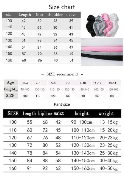 Kids NASA Fashion Casual Spring Autumn 2pcs Hoodie+jogging Pants Tracksuits 3-13 Years Boys Girls Trend Outfits Children Clothes