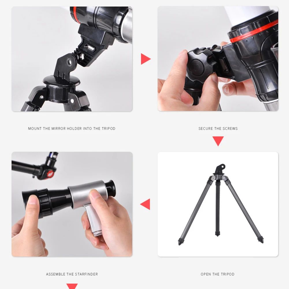 Telescópio Astronômico Profissional Monocular Potente Portátil HD Observação da Lua Espaço Planetas Presentes para Crianças