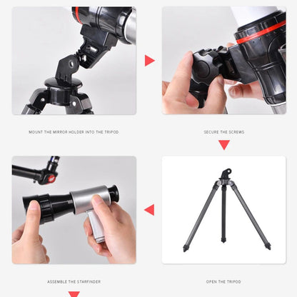 Telescópio Astronômico Profissional Monocular Potente Portátil HD Observação da Lua Espaço Planetas Presentes para Crianças