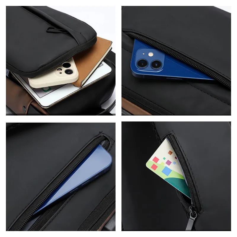 Large Capacity Multifunction Shoulder Crossbody Bag Messenger Chest Sling Travel Pack for Male Men Usb Waterproof Sports Running