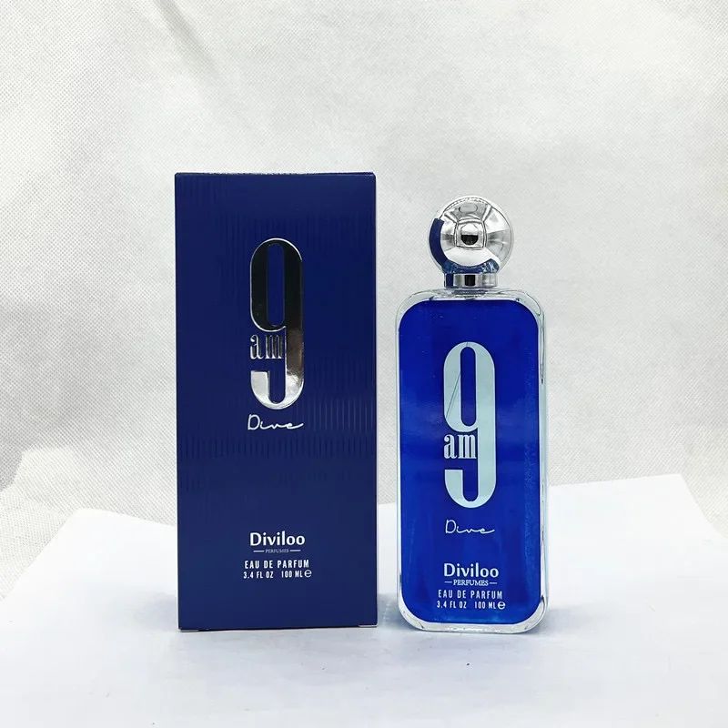 100ml/ 3.4oz 9pm 9am Perfume Masculino Frasco Leve Perfume Feminino Unissex Parfum Longa Duração Encantador Presente