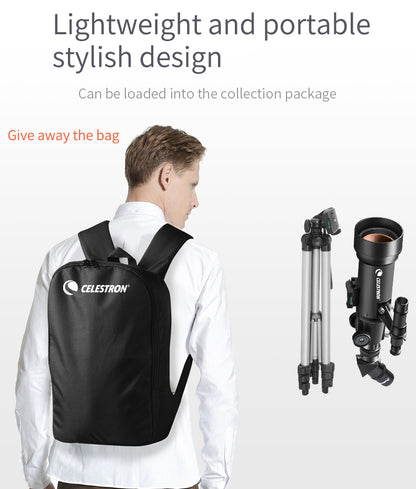 Celestron Travel Scope 70mm 70400 AZ Refractor Astronomical Telescope Portable 10-165X Zoom Monocular For Kids Beginner Gifts