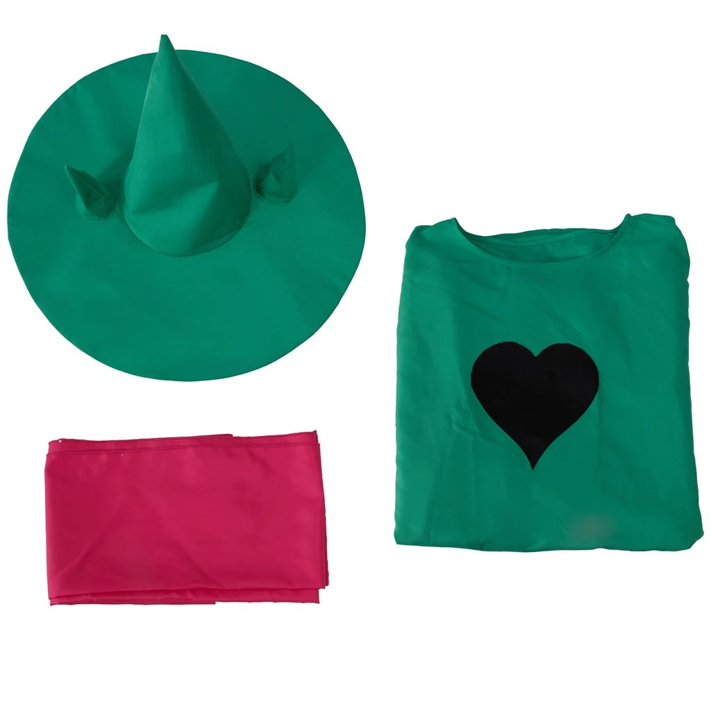 Undertale Ralsei Cosplay Costume Cloak With Scarf Hat Set Deltarune Ralsei Cosplay Outfit For Adult Halloween Party Fany Suit