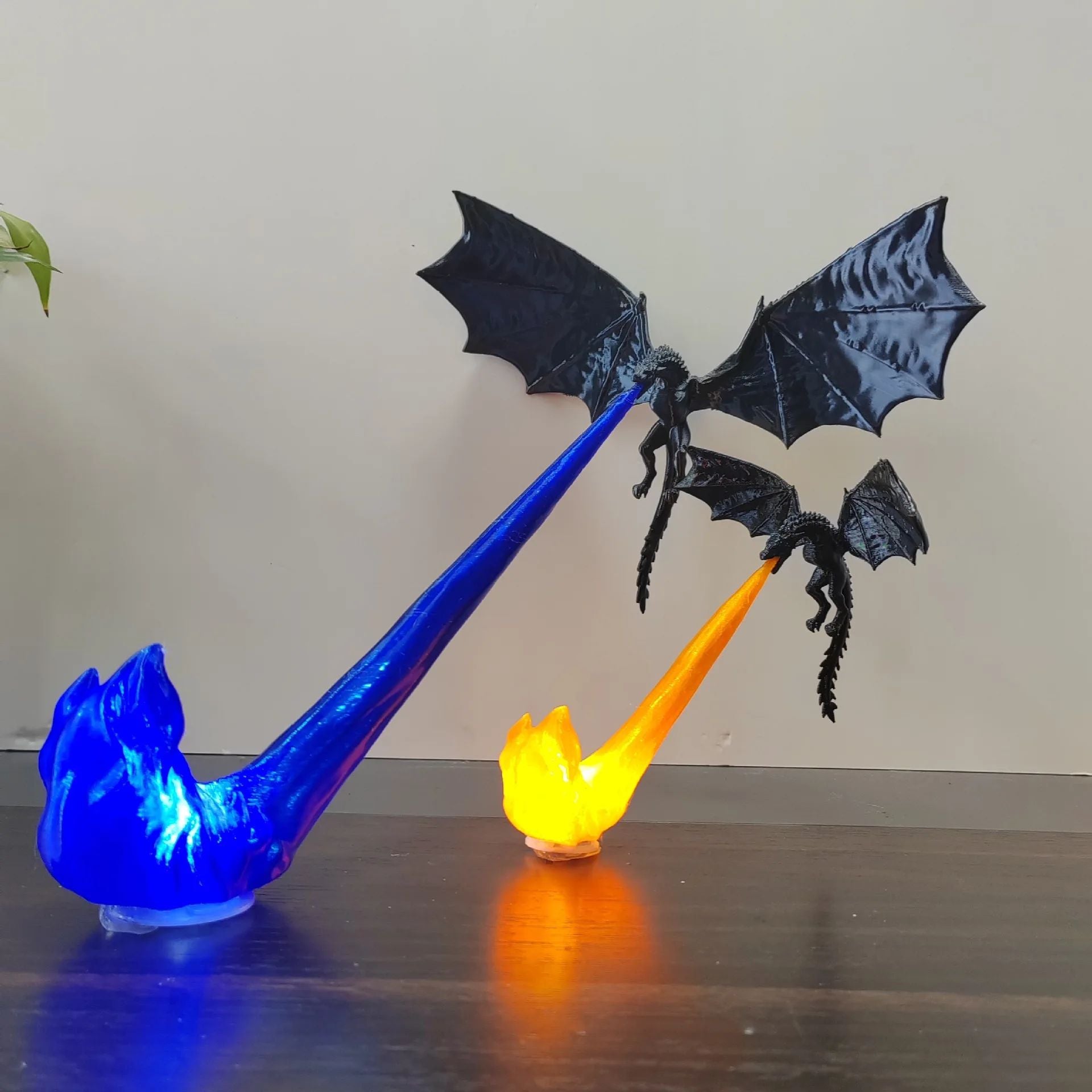 Dragon Flame Decor 3D Dragon Flame Book Nook Flying Fire Dragon Statue Unique Christmas Birthday Gift for Dragon Lovers Home USe