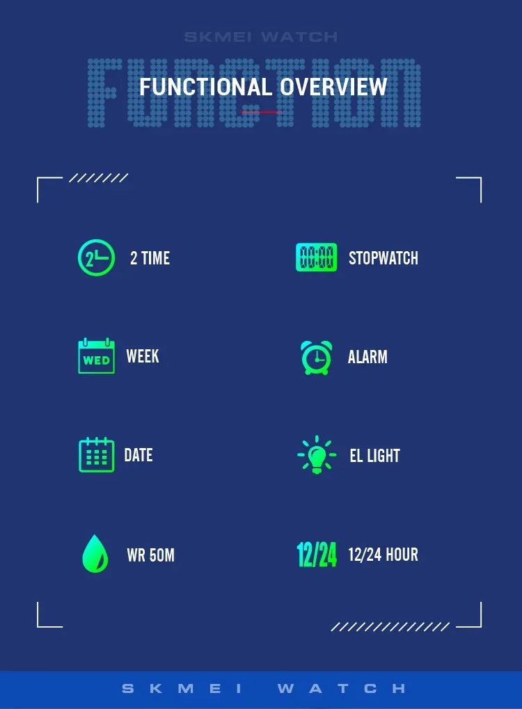 SKMEI 2346 Wristwatches Clock Horloges Mannen Fashion Digital Electronic Watch Casual Sports Watches For Men Women Waterproof