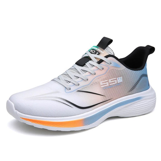 Tênis de corrida de maratona com placa de carbono, tênis esportivo casual masculino, tênis de corrida esportivo leve e versátil para o verão, calçados masculinos