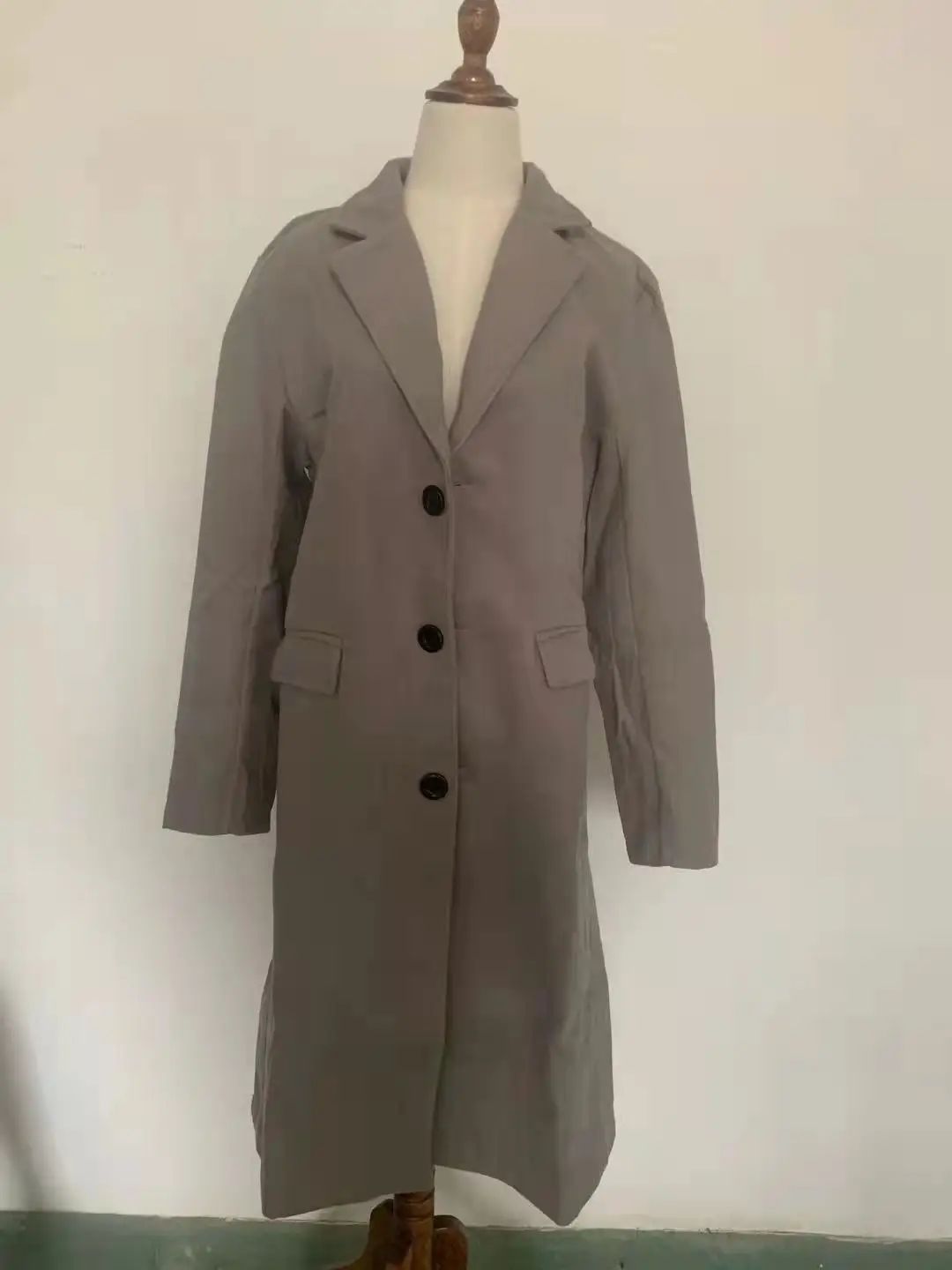 LIBIELIY Autumn And Winter Casual Men's Clothing, British Style Woolen Overcoat, New Korean Style Solid Color Long Windbreaker S