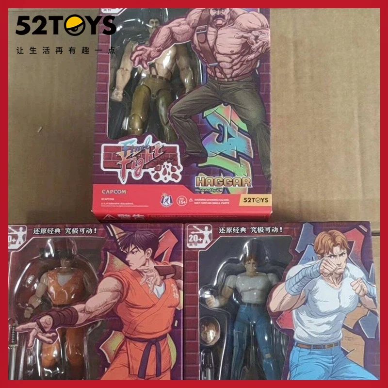 Em estoque 52toys Capcom Final Fight 3.75-Inch Boneco de Ação Brinquedo de Modelo de Soldado Legal Para Amantes de Jogos Decoração Presentes Surpresa