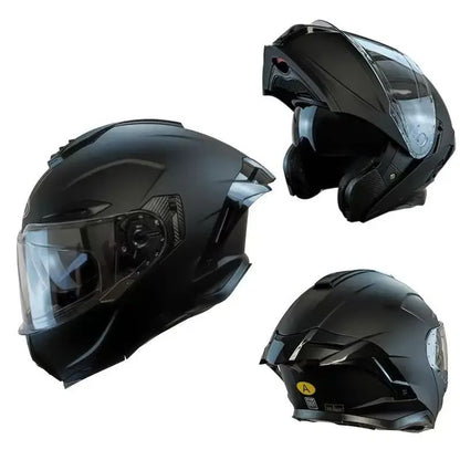 Capacete Articulado de Moto com Bluetooth Lente Dupla Off-road Capacete de Corrida Cascos para Moto Capacete de Moto Aprovado pelo DOT Para BMW