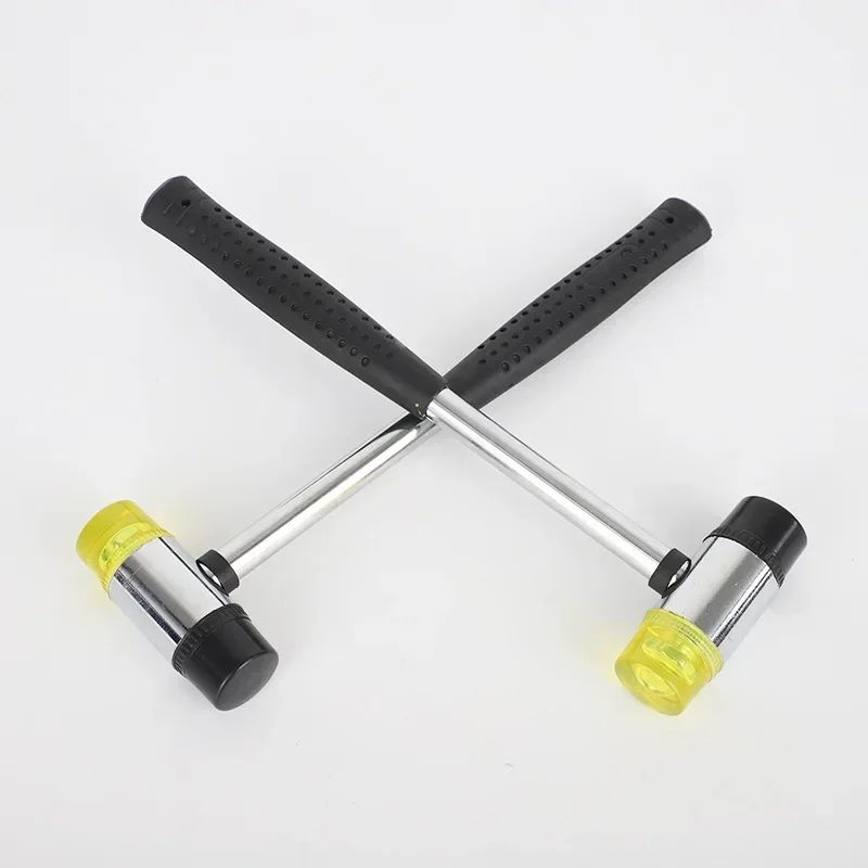 Martelo de Borracha com Duas Faces Macias 25mm Multifuncional para Contas de Vidro de Janela com Cabeça de Nylon