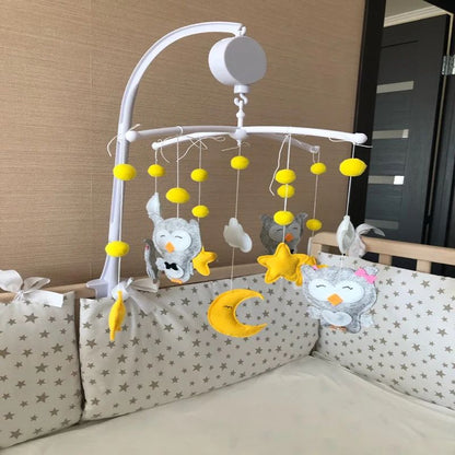 Baby Mobile Rattles Toys Baby Toys 0-12 Months Carousel Crib Holder Baby Mobile To Bed Bed Bell Mom Handmade Toys for Newborns