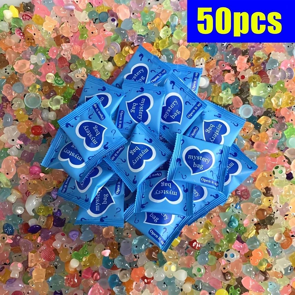 Glow in the Dark Mini Resin Animals & Mushroom Blind Bags Fairy Garden Decor, Micro Landscape, Birthday Gift Surprise wholesale
