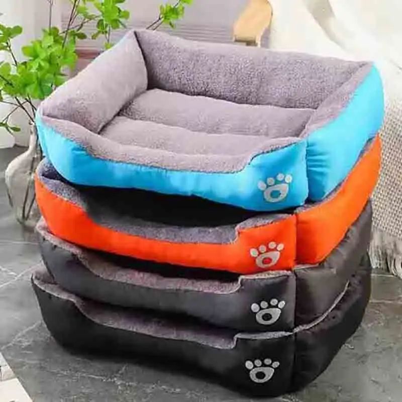 Cama grande e confortável para cães e gatos, casa quente, macia, algodão PP, cesto para cães, universal, impermeável, para gatos.