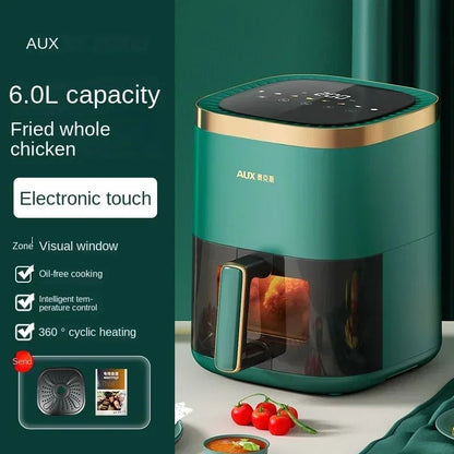220V AUX Air Fryer and Oven Combo: Multifunctional, Fully Automatic, No Oil Technology, Easy-to-clean AF