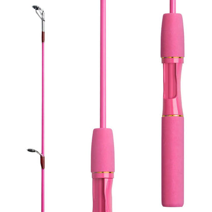 DNDYUJU 1.5M Children Fishing Lure Rod Beginner Fishing Pole Cute Rod Include Spinning Reel Pink Green Available Children'sGift