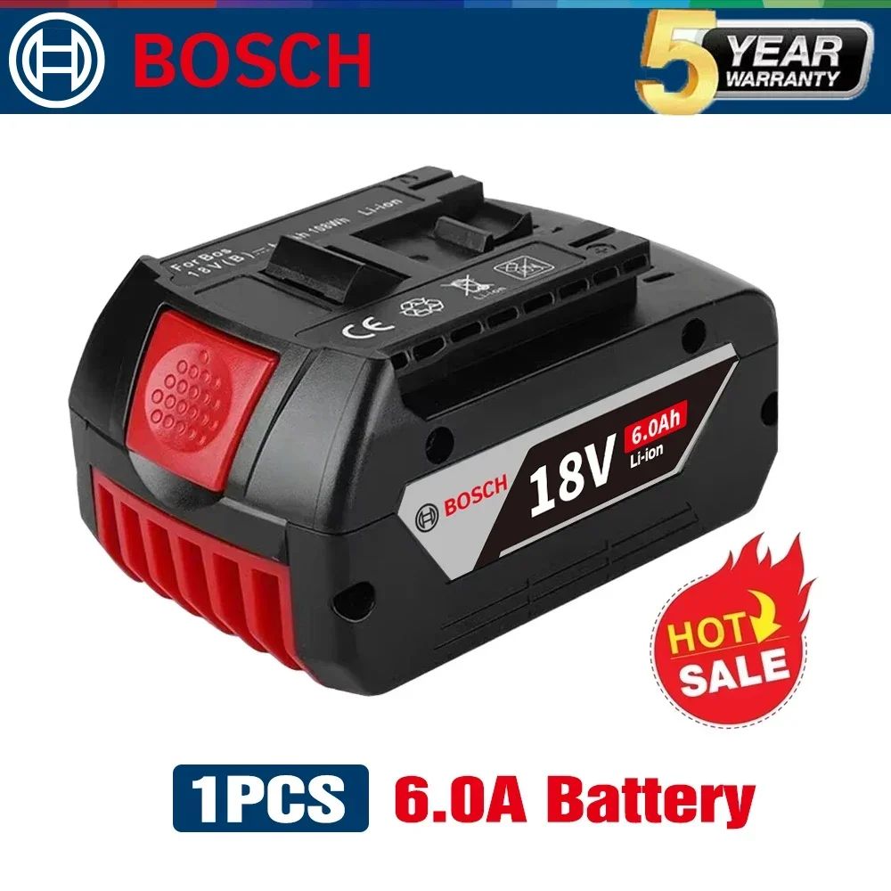 ?Bateria de Lítio Bosch Professional 18V original para Ferramenta Elétrica Recarregável Bosch BAT609 BAT609G BAT618 BAT618G?
