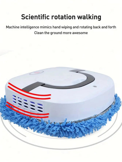 Smart Robot Vacuum & Mop Combo, Self-Charging, USB Rechargeable, Pet Hair Removal,Anti-Crash,Quiet Cleaning for Home & Apartment