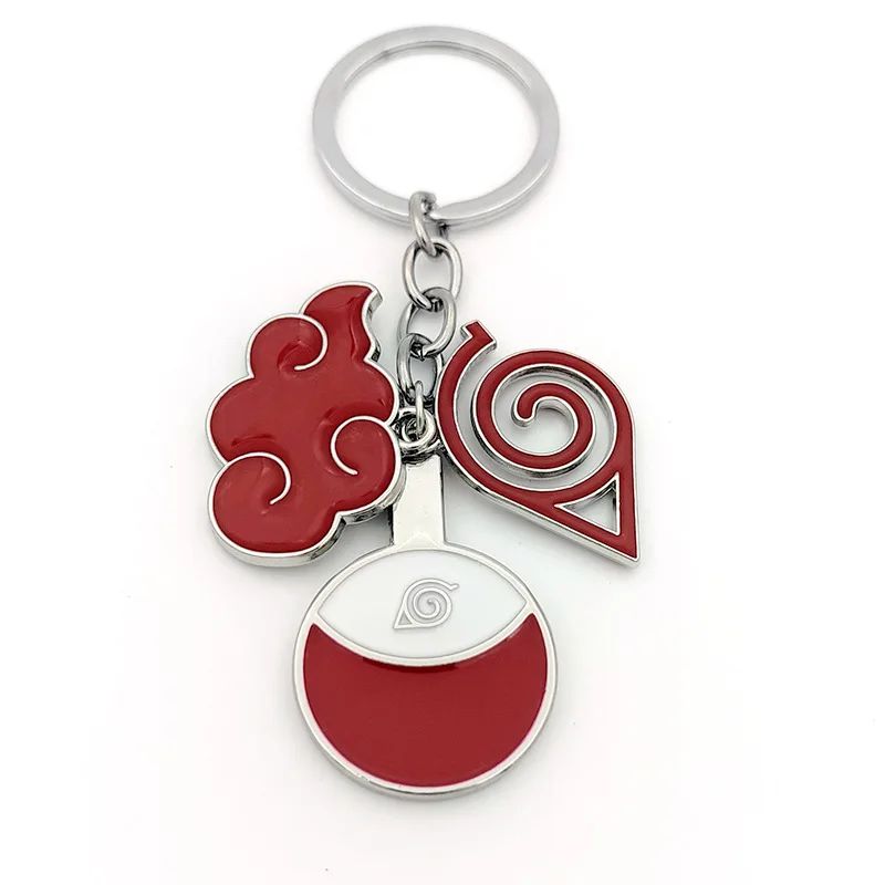 Anime Naruto Chaveiro Brinquedo Kunai Shuriken Konoha Ninja Carro Mochila Xiao Organização Nuvem Vermelha Chaveiro Acessórios Presente
