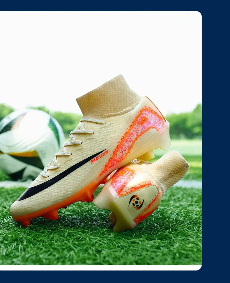 Men Soccer Shoes Society Professional Soccer Cleats Adult Fast Turf Training Football Shoes Outdoor Futsal Football Field Boots