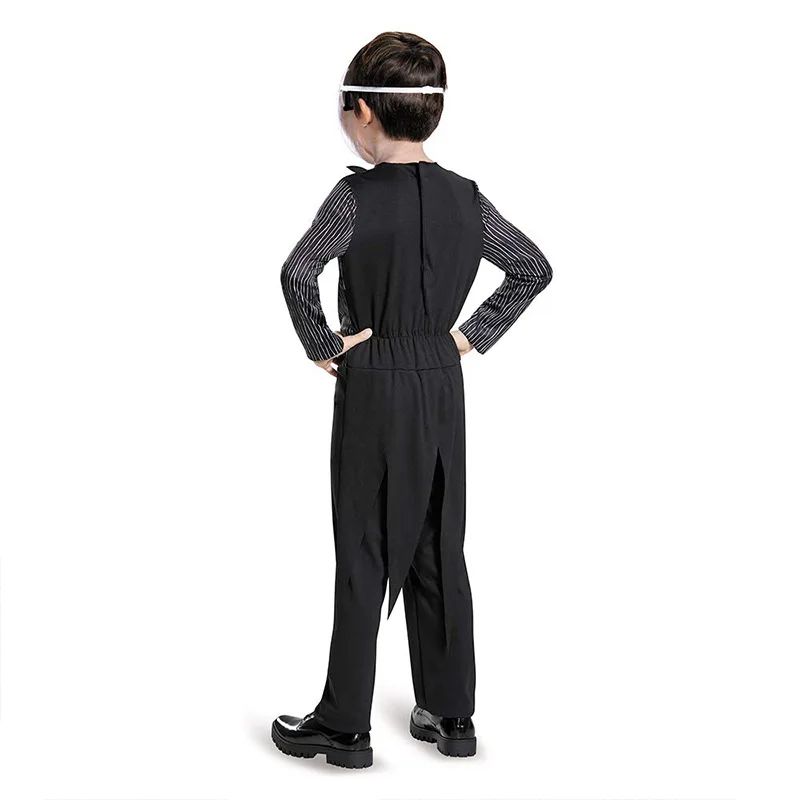 Boys Nightmare Before Christmas Clothes J-Jack Skellington Cosplay for Fancy Halloween Costume Girls S-Sally Party Clothing