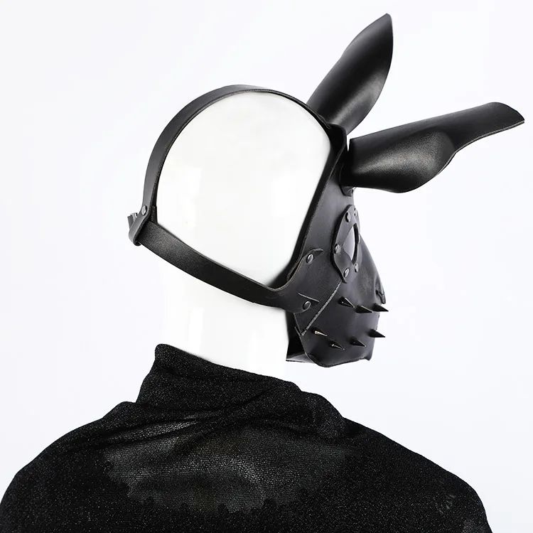 Bunny Mask Halloween Masque Three-dimensional Steampunk Bunny Carnival Leather Mask PU Rabbit Cosplay Masks 3D Rabbit Masque