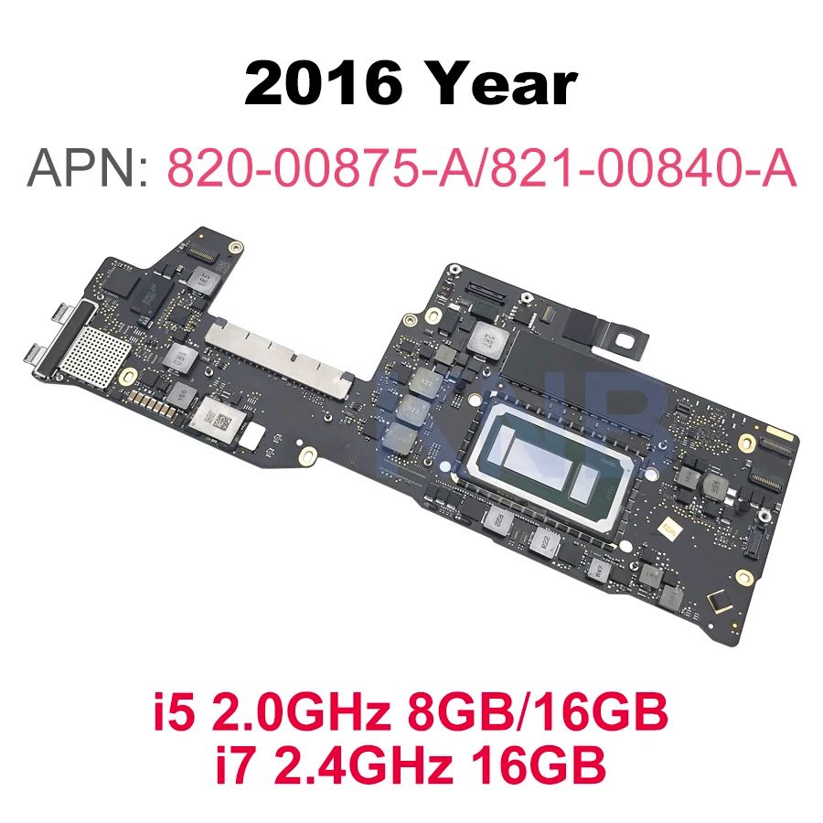Placa-mãe Original A1708 para MacBook Pro A1708 Placa Lógica 2.0GHz 2.3GHz 2.5GHz 8GB 16GB 820-00875-A 820-00840-A 2016 2017